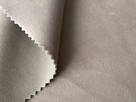 Tissu Suédine Beige Foncé Pes Fr 300cm