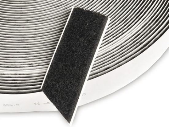 Velcro Aggrippant Crochet Noir 2,5cm