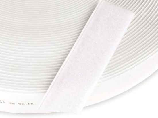 Velcro Aggrippant Velours Blanc 2,5cm