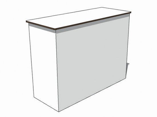 Comptoir d'Accueil en Carton