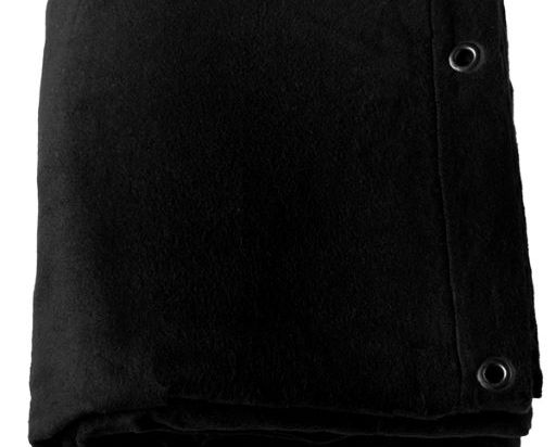 Zwarte Katoen Backdrop 300Grs 4m Hoog x 6m Breed