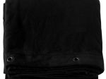 Zwarte Katoen Backdrop 500Grs 3m Hoog x 3m Breed