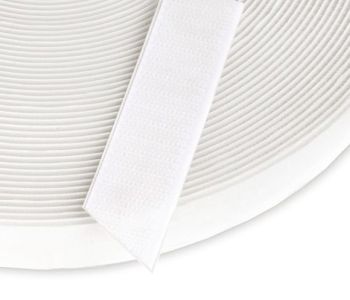 Velcro Aggrippant Crochet Blanc 2,5cm