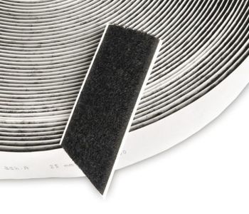 Velcro Aggrippant Crochet Noir 2,5cm