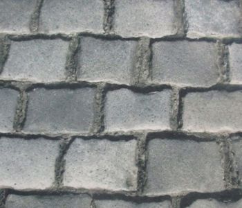 Moquette Recyclable Imprimée Pavés Gris 2m Cfl-s1