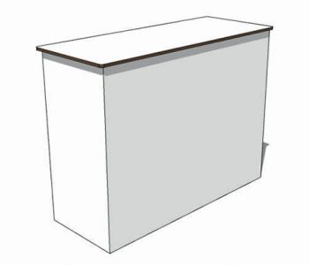 Comptoir d'Accueil en Carton